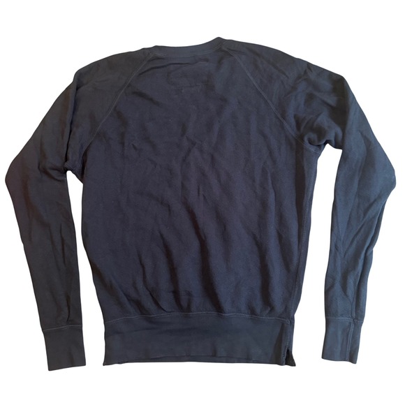 Unsubscribed faded black Fleece Sweatshirt Long Sleeve Crewneck Top Pullover NWT - Picture 6 of 8